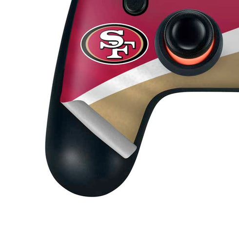 NFL San Francisco 49ers Google Stadia Controller Skin